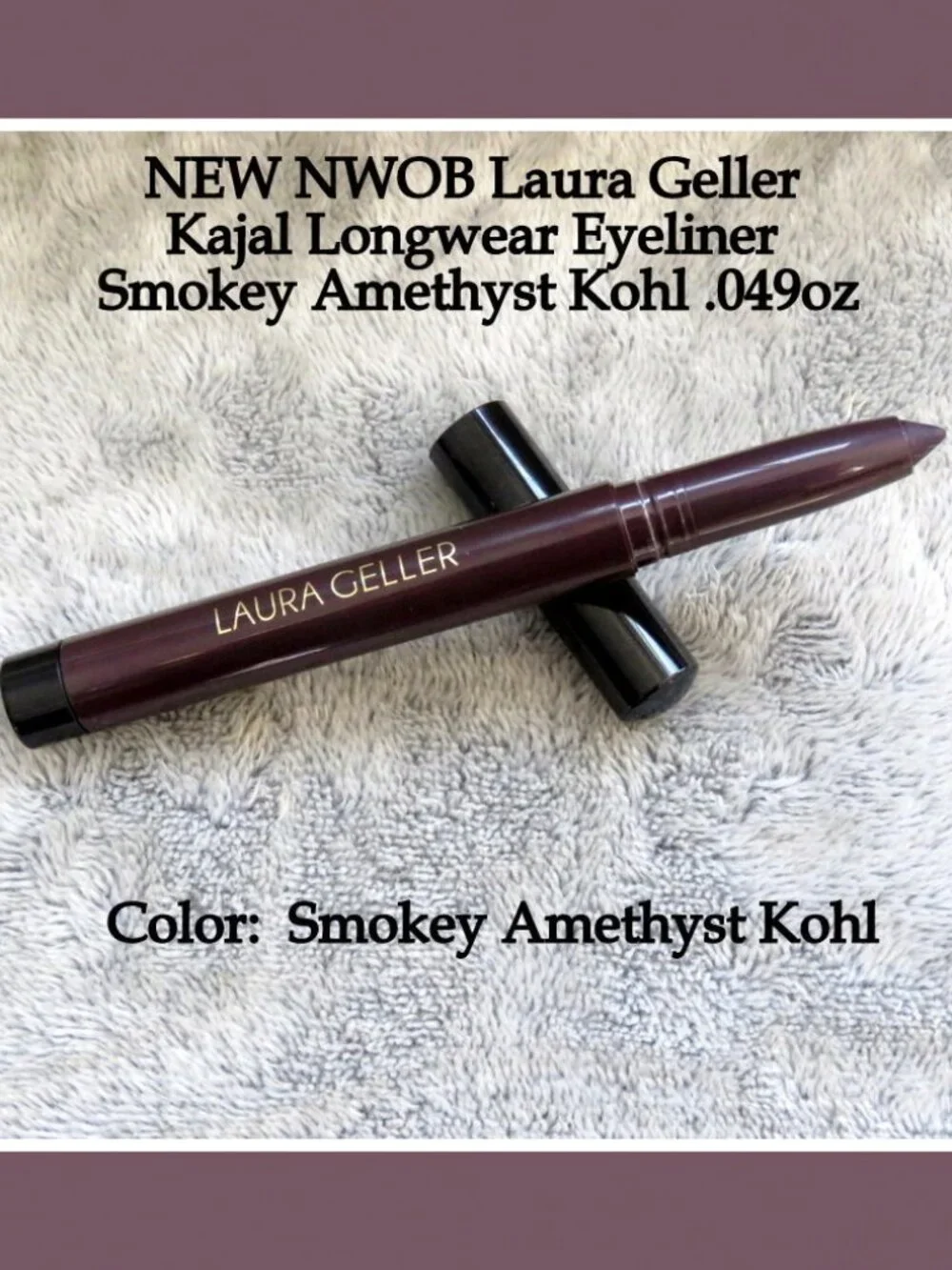 NWOB Laura Geller Kajal Longwear Eyeliner Smokey Amethyst Kohl Full Size 0.049oz